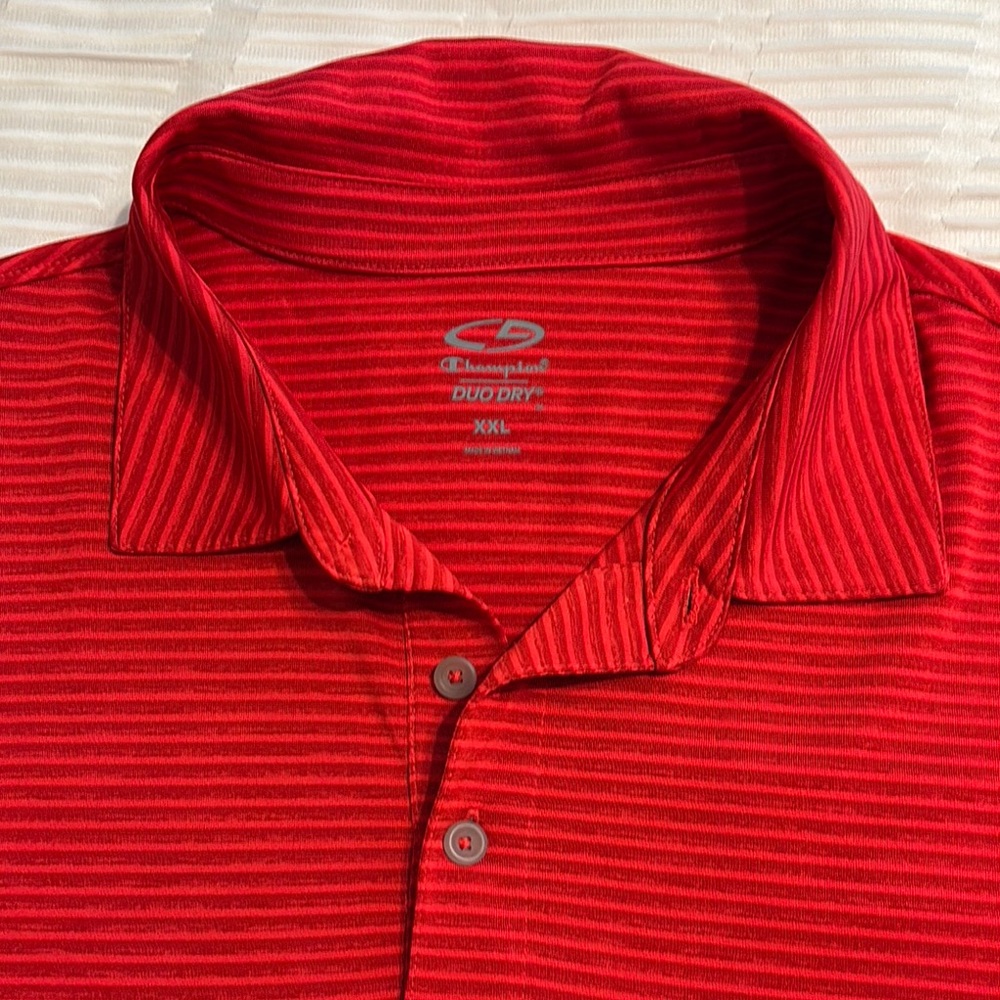 Champion Red Performance Polo Shirt